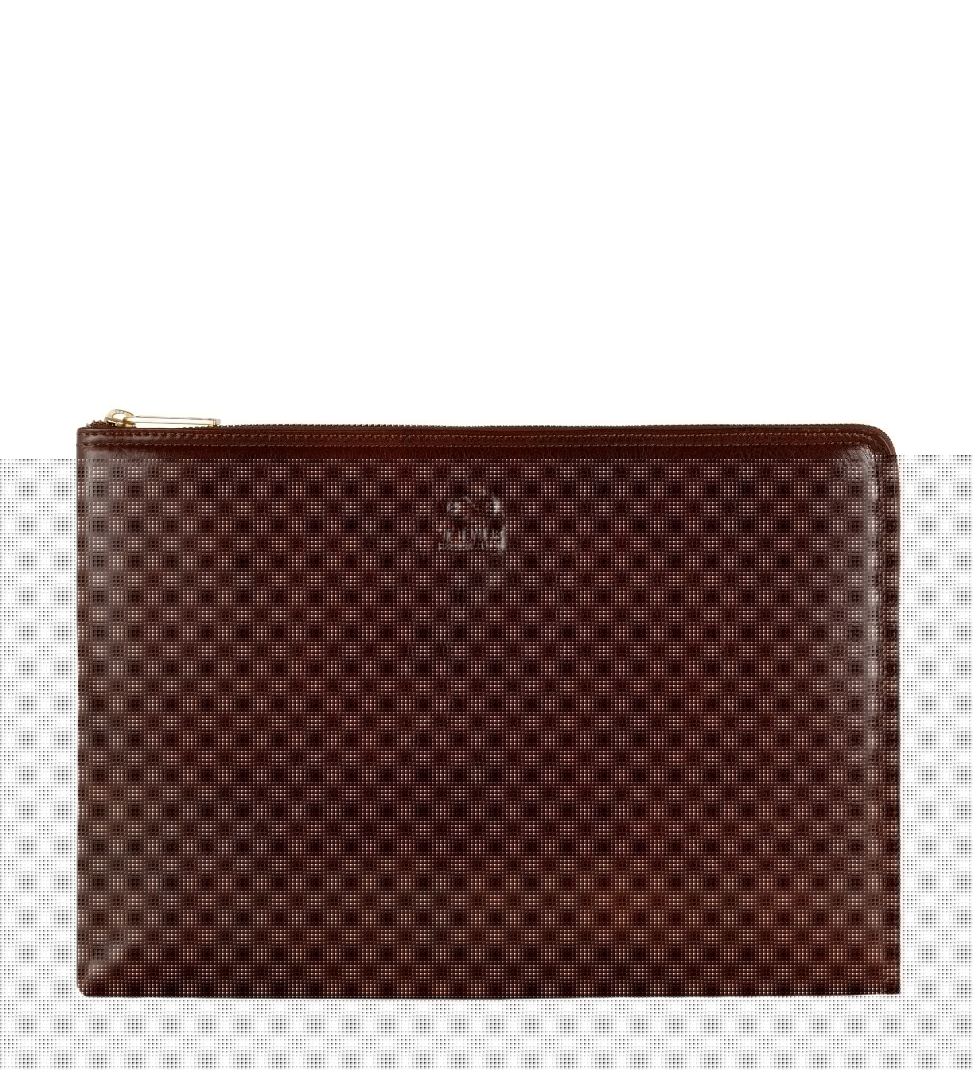 Large Leather Mens Clutch Purse - The Brothers Karamazov